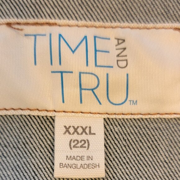 Time and Tru Blue Jean Denim Jacket - Picture 11 of 11